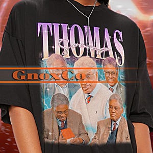 Vintage shirt THOMAS SOWELL, retro-t-shirt Thomas Sowell, T-shirts Thomas Sowell, retro jaren 90-trui Thomas Sowell, retro-trui Thomas Sowell merchandise #ari
