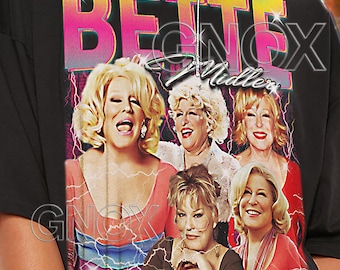 BETTE MIDLER Shirt, Bette Midler Tshirt, Bette Midler Bootleg Tees, Bette Midler Retro 90s Sweater, Bette Midler Merch Gift #saf