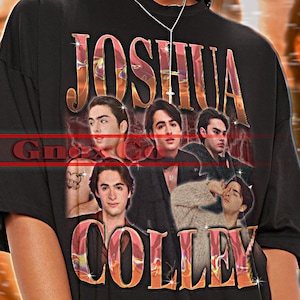 May include: Black unisex t-shirt featuring the text "JOSHUA COLLEY" in a stylized font, with images of Joshua Colley. The shirt also has the text "TSHIRT Unisex" at the top.