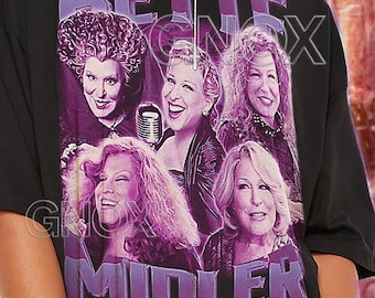 BETTE MIDLER Shirt, Bette Midler Tshirt, Bette Midler Tees, Bette Midler Retro 90s Sweater, Bette Midler Merch Gift #saf