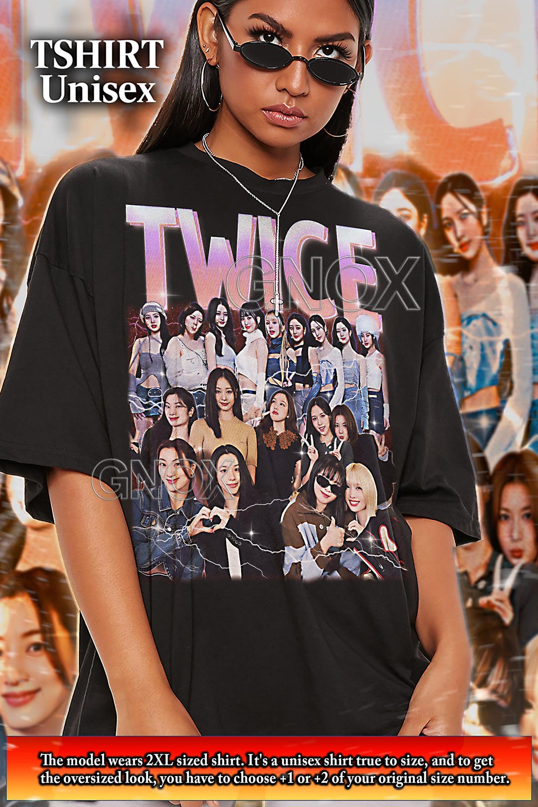 TWICE アイドルシャツ、TWICE K-POP Tシャツ、TWICE ファンTシャツ