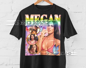 Chemise MEGAN FOX, t-shirt sexy Megan Fox, t-shirts de fans Megan Fox, pull rétro des années 90 Megan Fox, cadeau de merchandising Megan Fox