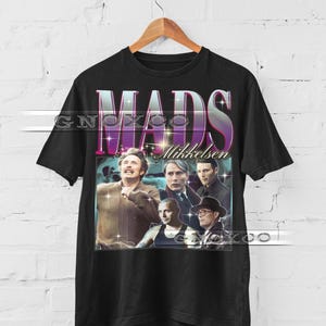 MADS MIKKELSEN Shirt, Mads Mikkelsen Homage , Mads Mikkelsen Fan Tees, Mads Mikkelsen Retro 90s Sweater, Mads Mikkelsen Merch Gift #saf