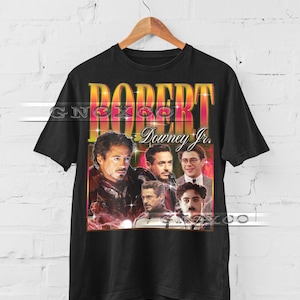 ROBERT DOWNEY JR Vintage Shirt, Robert Downey Jr Homage Tshirt, Robert Downey Jr Superhero Shirt, Robert Downey Jr Retro 90s Sweater,  #saf