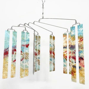 Moving Painting Kinetic Abstract Art Mobile Original Hand Painted