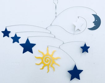 Baby Mobile Art Sun Moon and Stars