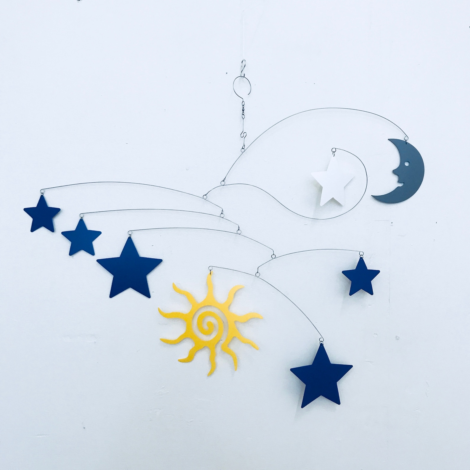 Baby Mobile Art Sun Moon and Stars Etsy