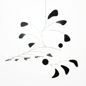 Mobile Large Black Mid Century Modern in Hudson's Bay Mobile 2 Style Hanging Mobile for your Business or Home