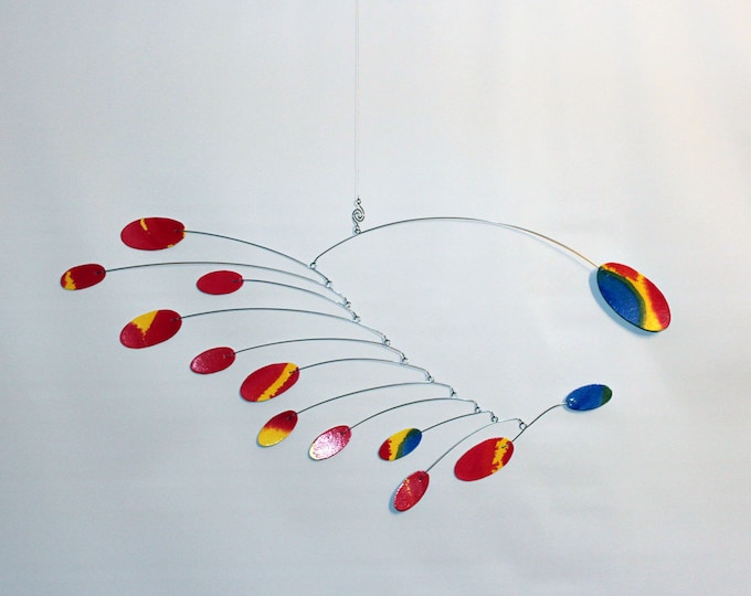 Ceiling Mobile Art Mobile Hanging Sculpture Calder Style 91531737 Etsy