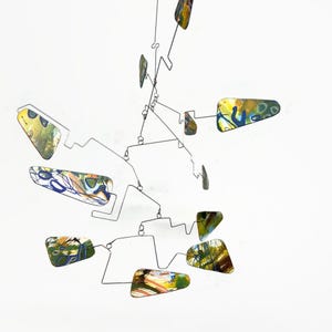 Hanging Mobile Hand Painted Art Sculpture One of a Kind Graffiti Series