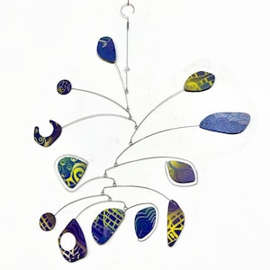 Hand Painted Art Sculpture One of a Kind Graffiti Series Hanging Mobile