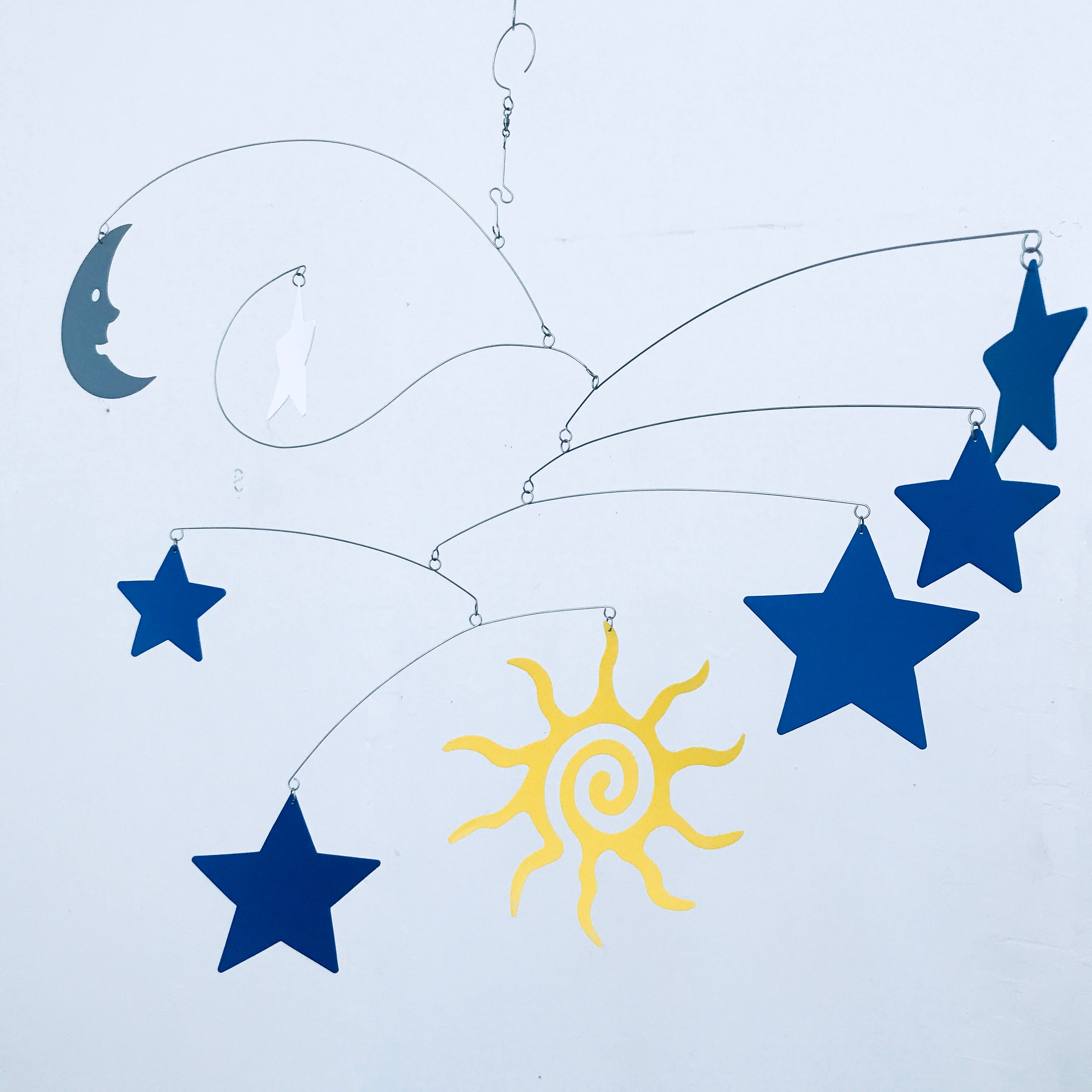 Baby Mobile Art Sun Moon and Stars Etsy UK