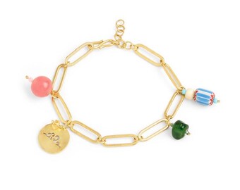 Handcrafted Cloud Charm Bracelet – Beaded Artisan Jewelry