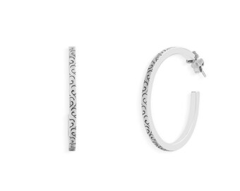 Handcrafted Sterling Silver Hoop Earrings – Ethical Jewelry, Made in Nepal