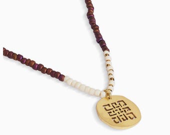 Handmade Infinity Pendant Necklace – Nepali Artisan Beaded Jewelry