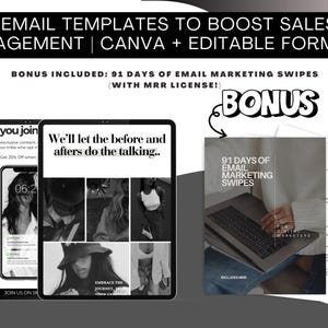Email Marketing Template Bundle – 30 Editable Email Templates for Engagement & Sales