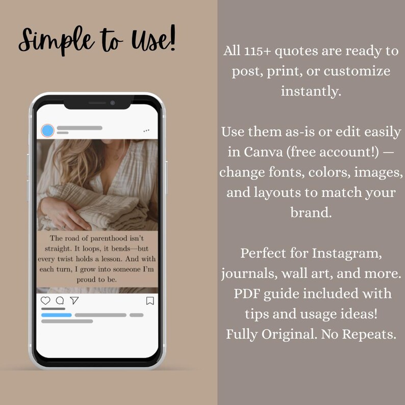 May include: A phone screen displaying a social media post with a quote about parenthood. The quote reads: "The road of parenthood isn't straight. It loops, it bends - but every twist holds a lesson. And with each turn, I grow into someone I'm proud to be."