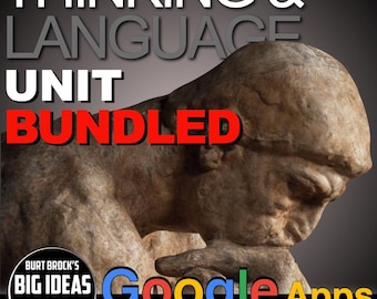 Psychology Thinking & Language Unit PPTs, Guided Notes, Worksheets, Test, and Google Apps version