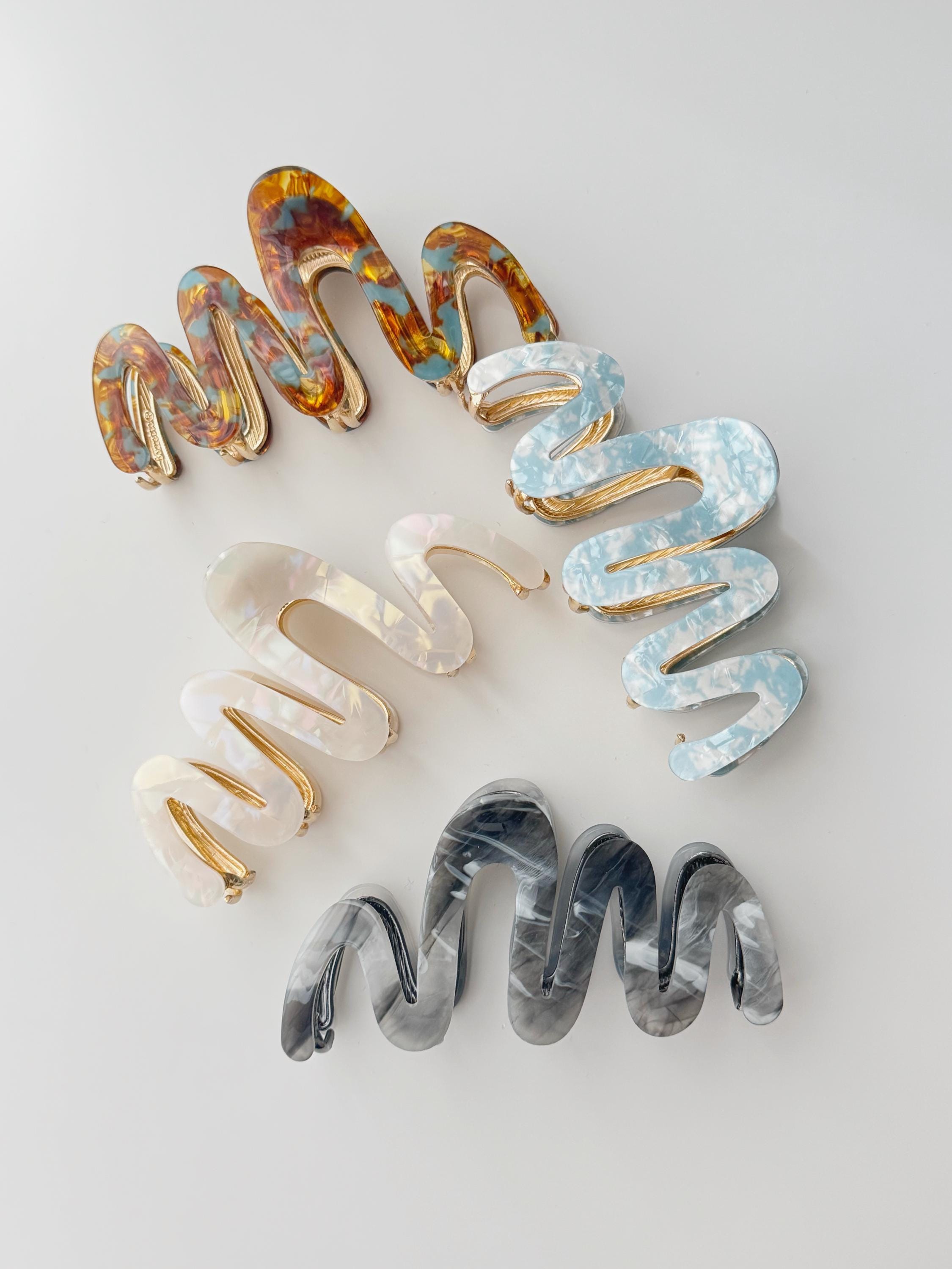 Marbled Claw Clip - Etsy display picture 1