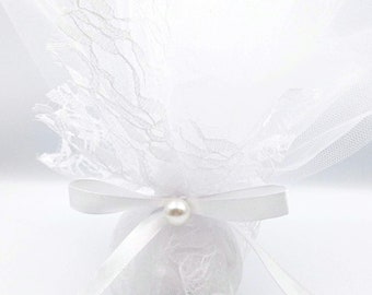 Greek Bombonieres, Orthodox wedding, Greek Tulle  Favor, Mpomponiera, Bomboniere, Koufeta, Koyfeta,Greek engagement, 10 pcs.