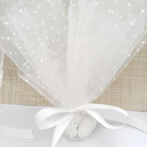 20 pezzi, bomboniere in tulle, bomboniere per matrimonio ortodosso, boubouniere tradizionali greche in tulle, koufeta, battesimo greco mandorla giordana,