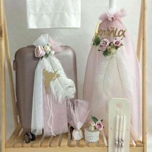 Set per battesimo greco-ortodosso, set per battesimo floreale, set per battesimo personalizzato per bambina, candela Lampada, set Ladopana, set per battesimo