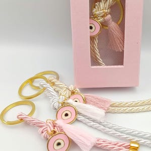 10 pièces, Martirika, baptême grec orthodoxe, martyre, porte-clés mauvais œil, boîte cadeau pour les invités, baptême de fille, anniversaire, fête de douche