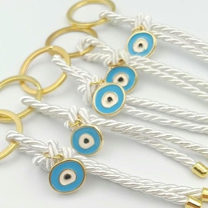 10 pcs, Martirika, Martyrika for boy Βaptism, Greek Orthodox baptism favors,Evil eye Keychain favors, Witness favor  First Communion Favors.