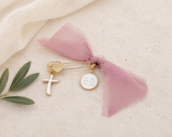 Martyrika Pins, Greek Orthodox Baptism Witness Pins, Greek Baptism Favors, Baptism Gift, Godparent Gift, 10 pcs.
