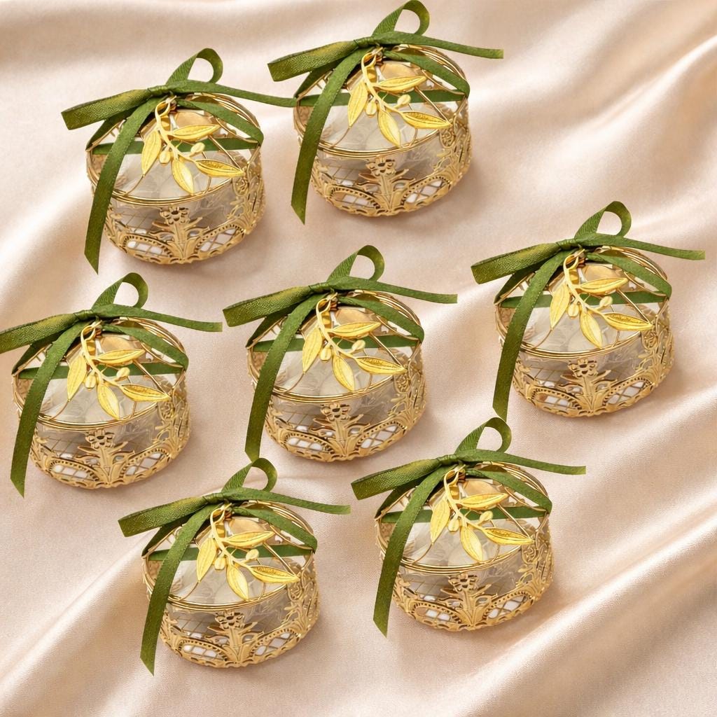 Gold Olive Branch Bombonieres