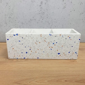 Terrazzo flower pot, handmade concrete flower pot, flower pot planter ceramics, potted plant square, terrazzo decoration, home gifted