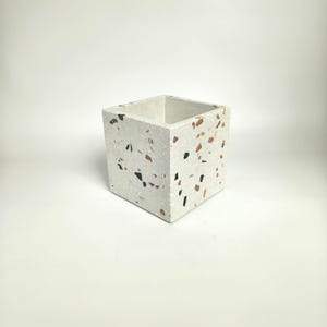 Grande fioriera in terrazzo M – Fioriera moderna per interni fatta a mano – Arredamento minimalista per la casa