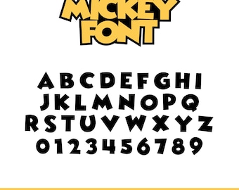 Mouse Alphabet Font SVG: Cursive & Script (Digital Download)