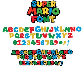 Super Mario Font SVG: Cricut & Design (Digital Download)