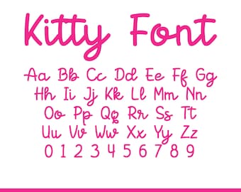 Kitty Font SVG: Cat Letters for Cricut (TTF, PDF)