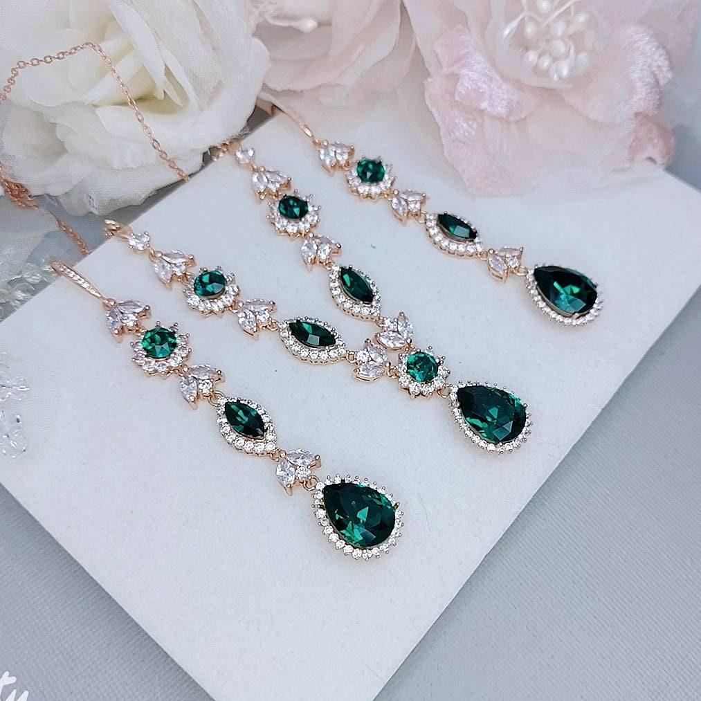 スワロフスキー エメラルドグリーン ネックレスとイヤリングセット il_fullxfull.6466439487_gvd1.jpg