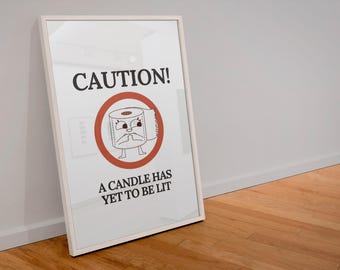Funny Toilet Paper Cartoon Bathroom Sign | Printable Humor (Digital Download)