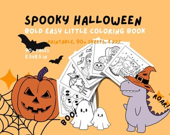 Libro da colorare di Halloween per bambini: oltre 90 pagine divertenti (download digitale)