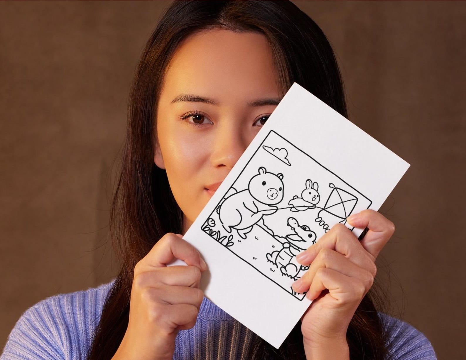 Bold and Easy Capybara and Friends Coloring Pages | Hand-drawn ...