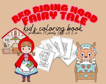 Rotkäppchen Malbuch: Märchen zum Ausdrucken (PDF)