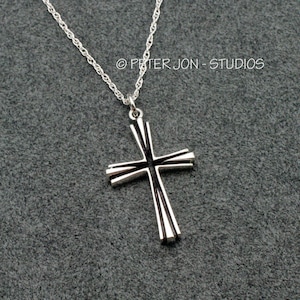 ROMAN CROSS in Sterling Silver, Christian Jewelry, Cross Necklace, Elegant Cross Design