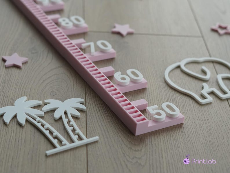 Height Scale Stl Child Growth Chart for 3D Printing | STEP STL Files | 3d Print Digital ...