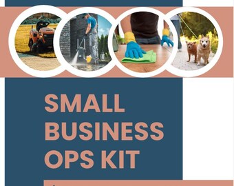 Contracts & SOPs Kit for Small Businesses (Cleaning, Lawn Care, Pet Sitting, Window Pressure Washing)