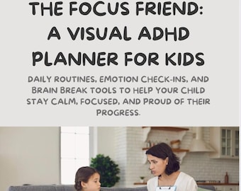 Printable ADHD Planner for Kids: Daily Focus & Emotions Tracker (PDF Download)