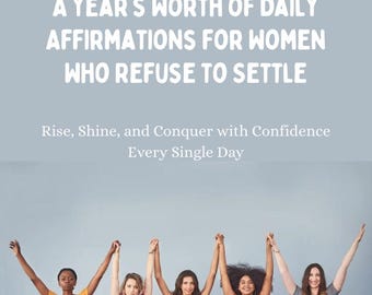 Daily Affirmations Book for Women: Confidence & Self-Love (Digital Download