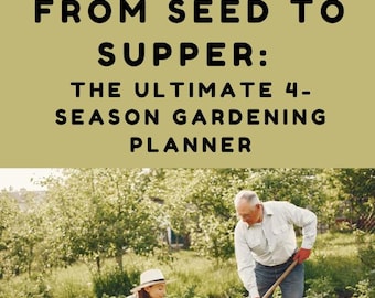 Gardening Planner: Seed Inventory, Harvest Tracker, Garden Layout (PDF Download)