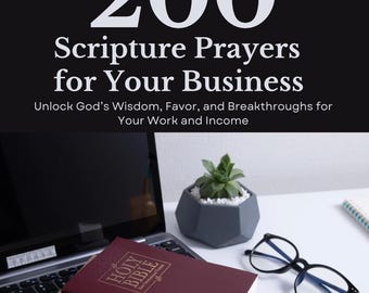 200 Scripture Prayers for Business | Christian Ebook (Digital Download)