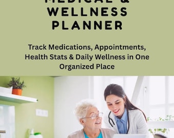 Medical & Wellness Planner: Health Tracker Printable PDF