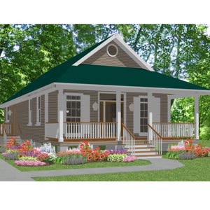 The Blaire 2 bedroom cottage 1170 sf house plans PDF