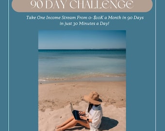90-Day Business Growth Challenge: Entrepreneur Printable Planner (Digital Download)